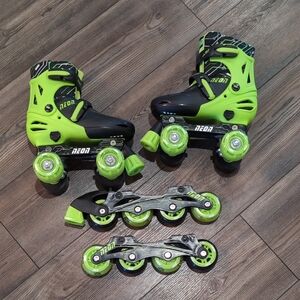 Neon 2 In 1 Kids Skates 12-2y
